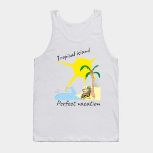 Tropical island perfact vacation Tank Top